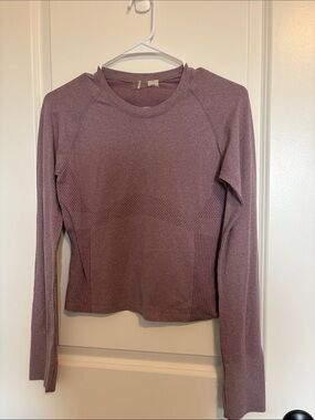 CALIA by Carrie Underwood Long Sleeve Seamless Top - Dusty Mauve